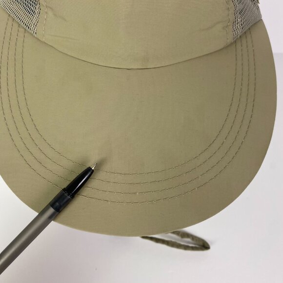 Broner Hat Long Bill Nylon Mesh Fly Fishing Hiking Outdoor Khaki Adjustable Mens - Picture 6 of 14